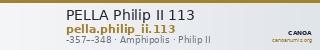 PELLA Philip II 113 — CANOA
