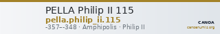 PELLA Philip II 115 — CANOA