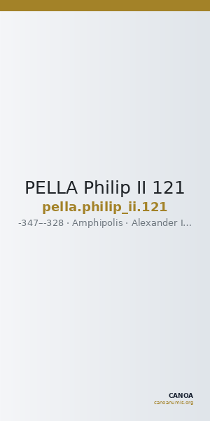 PELLA Philip II 121 — CANOA
