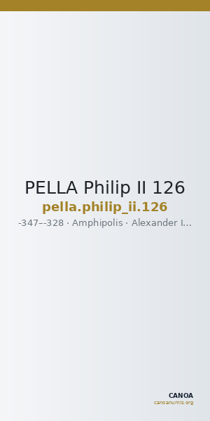 PELLA Philip II 126 — CANOA