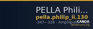 PELLA Philip II 130 — CANOA