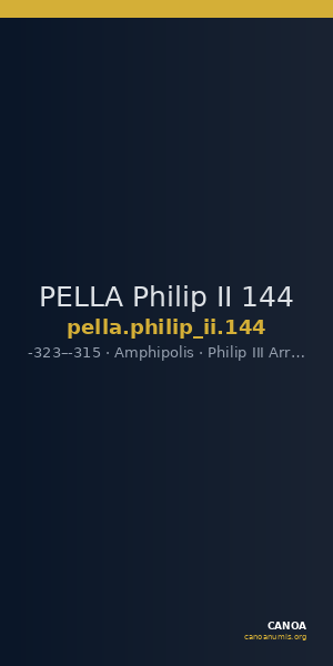 PELLA Philip II 144 — CANOA