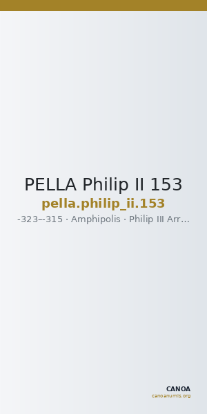 PELLA Philip II 153 — CANOA