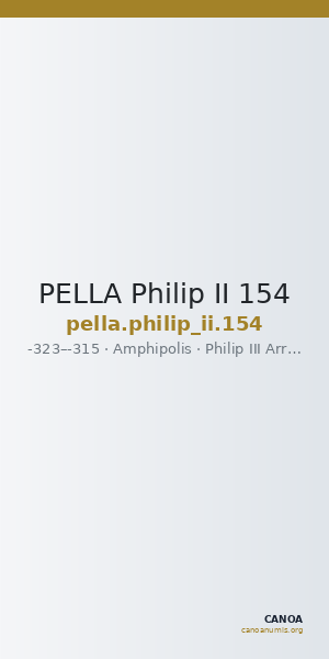 PELLA Philip II 154 — CANOA