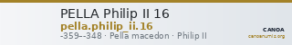 PELLA Philip II 16 — CANOA