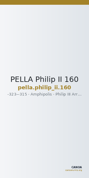 PELLA Philip II 160 — CANOA