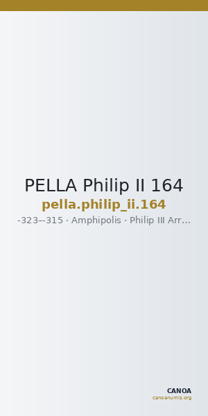 PELLA Philip II 164 — CANOA
