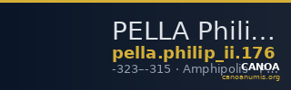 PELLA Philip II 176 — CANOA