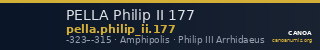 PELLA Philip II 177 — CANOA