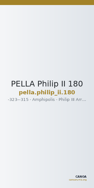 PELLA Philip II 180 — CANOA