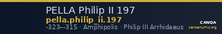 PELLA Philip II 197 — CANOA