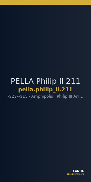 PELLA Philip II 211 — CANOA