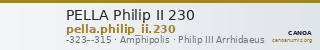 PELLA Philip II 230 — CANOA