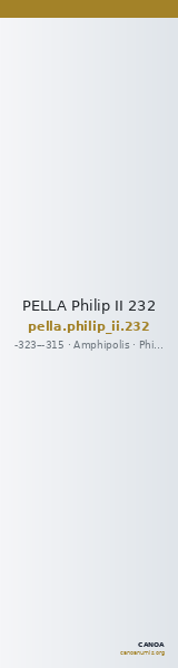 PELLA Philip II 232 — CANOA