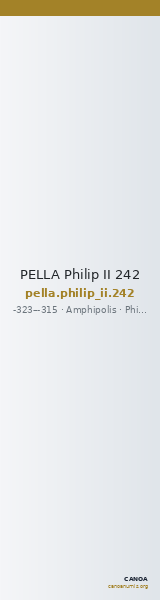 PELLA Philip II 242 — CANOA