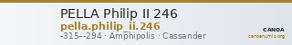PELLA Philip II 246 — CANOA