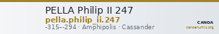 PELLA Philip II 247 — CANOA