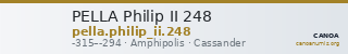 PELLA Philip II 248 — CANOA