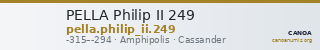 PELLA Philip II 249 — CANOA