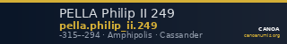 PELLA Philip II 249 — CANOA