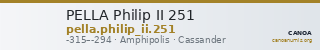 PELLA Philip II 251 — CANOA