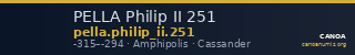 PELLA Philip II 251 — CANOA