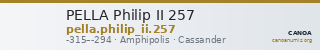 PELLA Philip II 257 — CANOA