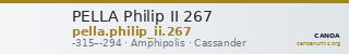 PELLA Philip II 267 — CANOA