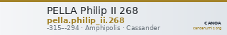 PELLA Philip II 268 — CANOA