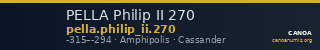 PELLA Philip II 270 — CANOA
