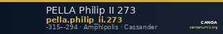 PELLA Philip II 273 — CANOA