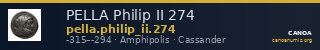 PELLA Philip II 274 — CANOA