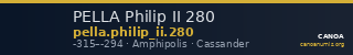 PELLA Philip II 280 — CANOA