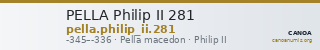 PELLA Philip II 281 — CANOA
