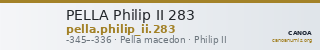 PELLA Philip II 283 — CANOA