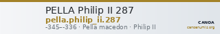PELLA Philip II 287 — CANOA