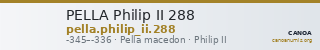 PELLA Philip II 288 — CANOA