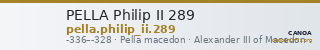 PELLA Philip II 289 — CANOA
