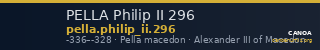 PELLA Philip II 296 — CANOA
