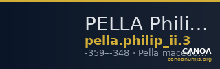 PELLA Philip II 3 — CANOA