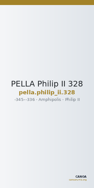PELLA Philip II 328 — CANOA