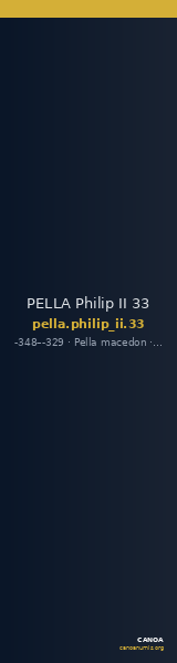 PELLA Philip II 33 — CANOA