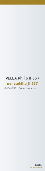 PELLA Philip II 357 — CANOA