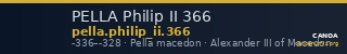 PELLA Philip II 366 — CANOA