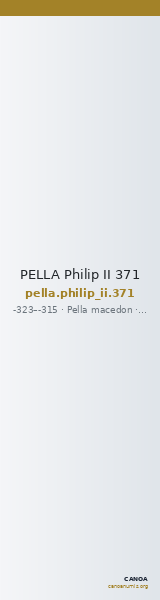 PELLA Philip II 371 — CANOA