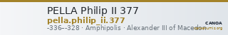 PELLA Philip II 377 — CANOA