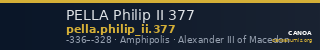 PELLA Philip II 377 — CANOA