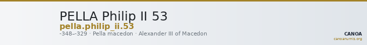 PELLA Philip II 53 — CANOA