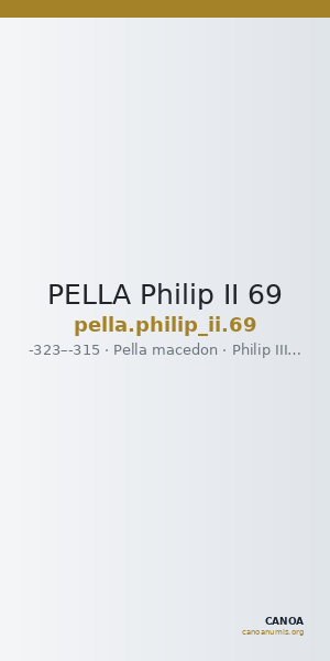 PELLA Philip II 69 — CANOA