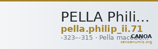 PELLA Philip II 71 — CANOA